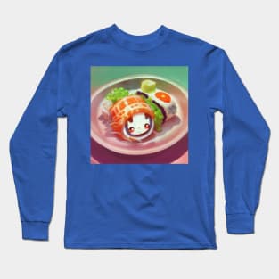 Kawaii Anime Sushi Long Sleeve T-Shirt